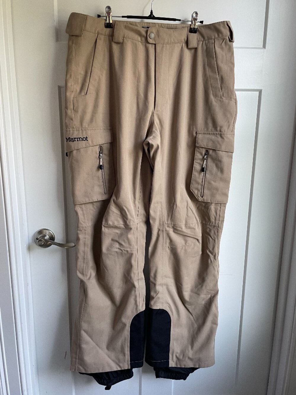 Marmot Rosco Men's Large Ski Pants Khaki Tan Cargo Waterproof Snowboard‎ L